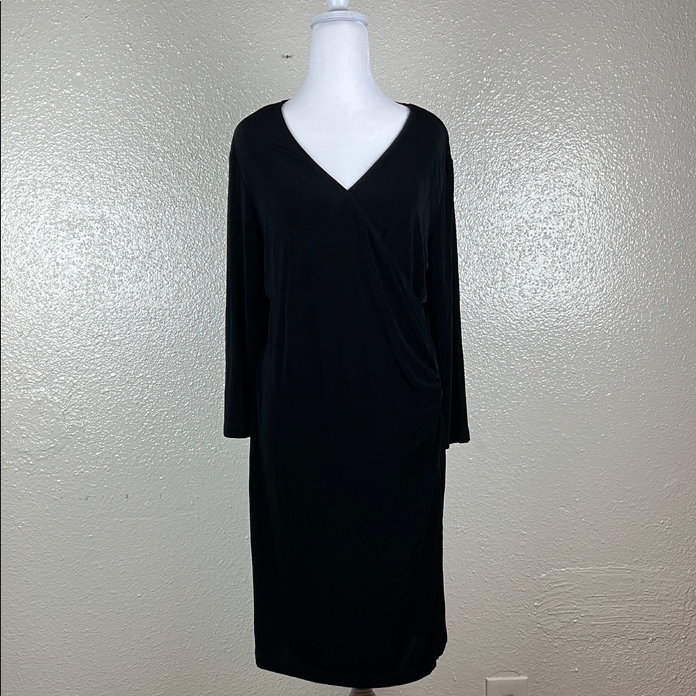 TRAVELERS by CHICO’S / Elegant Black Wrap Dress